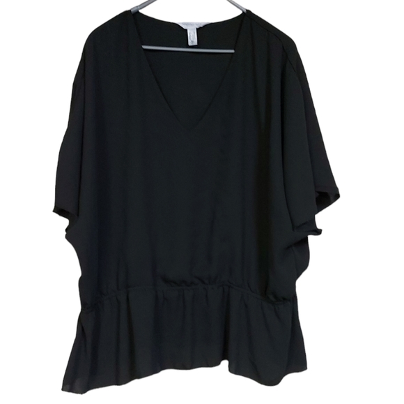 Additional Elle Black Blouse 2x Plus Size Dressy or Casual - Picture 2 of 7
